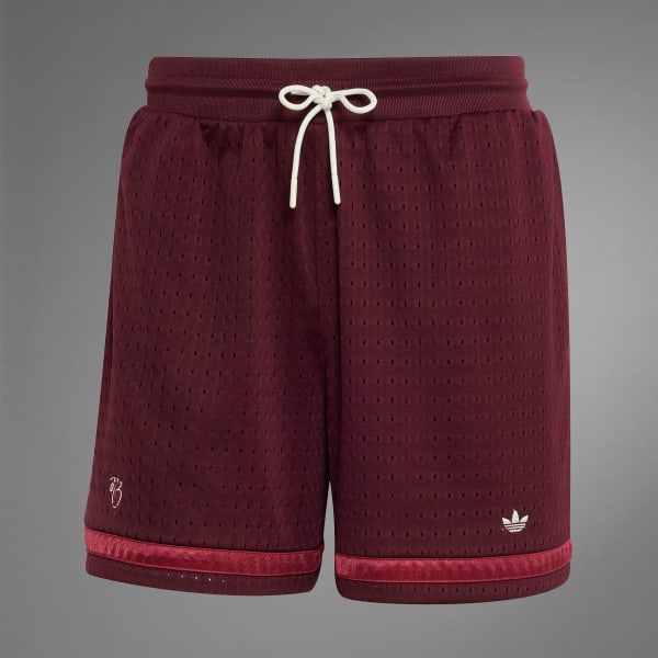 adidas Jude Bellingham Knit Shorts - Burgundy | Free