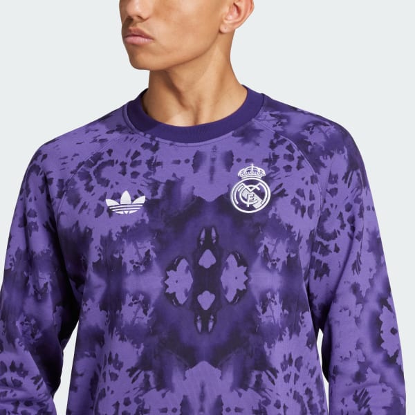 adidas Real Madrid CNY Crew Sweatshirt - Purple | adidas