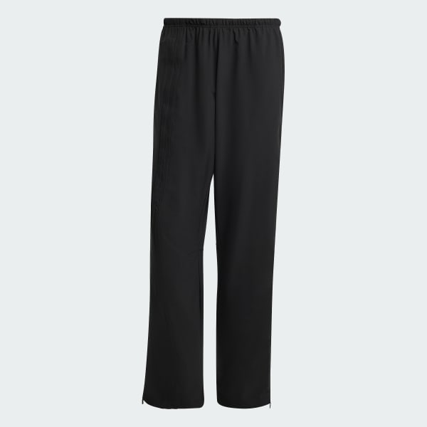 Noir Pantalon zippé avec mesh sur les côtés