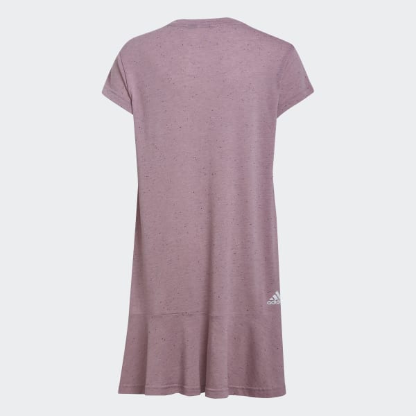 Purple Future Icons Logo Graphic Cotton Dress