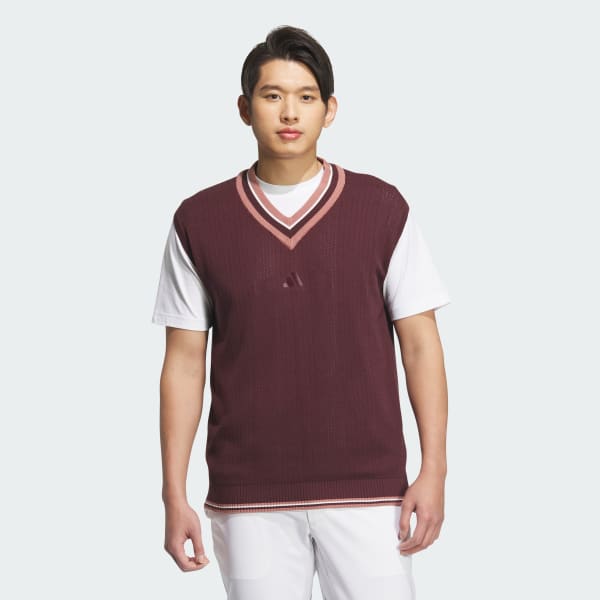 undefined Áo Gile Dệt Kim Cổ Chữ V