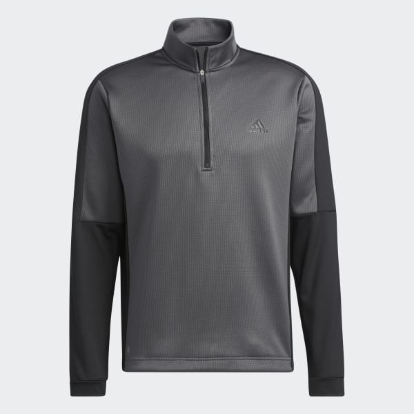 Grey Colorblock Quarter-Zip Sweatshirt KO559
