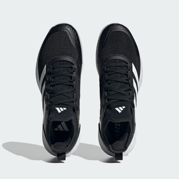 Adidas Men's Adizero Ubersonic 4.1 Tennis Shoes Black/White, Plastic, Size 11
