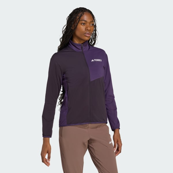 Lilla Terrex Multi CLIMAWARM Full-Zip Tech Fleece Jakke