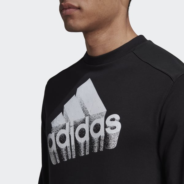 Negro Buzo Essentials Brand Love Felpa Francesa (Unisex) LA584