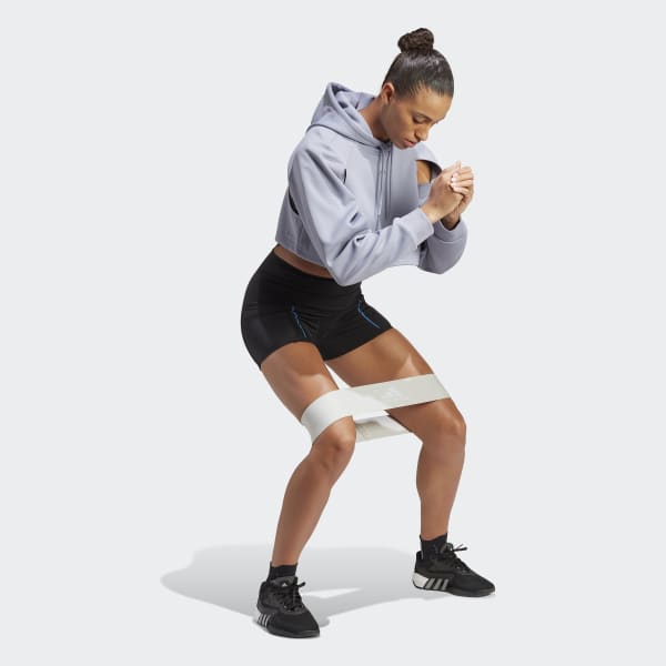 Purple HIIT AEROREADY Crop Training Hoodie