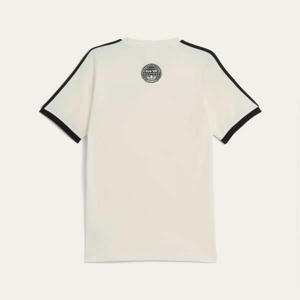 adidas Originals × Oasis ツアースリーストライプス Tシャツ