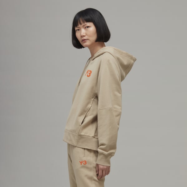 Castanho Y-3 Classic Chest Logo Hoodie EKD64