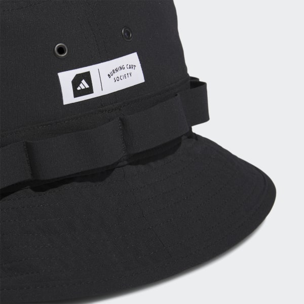 Black adidas x Burning Cart Society Bucket Hat