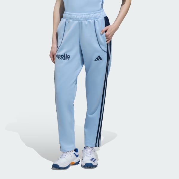 Blue INDIA CRICKET TRAVEL TRACK PANTS