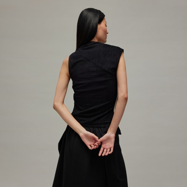 noir Haut portefeuille maille gaufrée Y-3