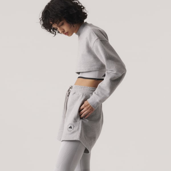 Cinza Shorts Moletinho adidas by Stella McCartney TrueCasuals