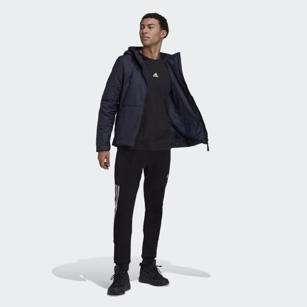 Blauw BSC 3-Stripes Insulated Capuchonjack DVN72