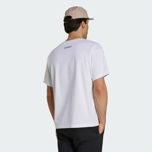 Beyaz TERREX ROCKS LOGO GRAPHIC TİŞÖRT