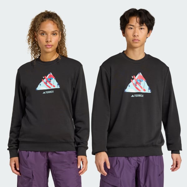 Siyah TERREX SNOW GRAPHIC CREW Sweatshirt