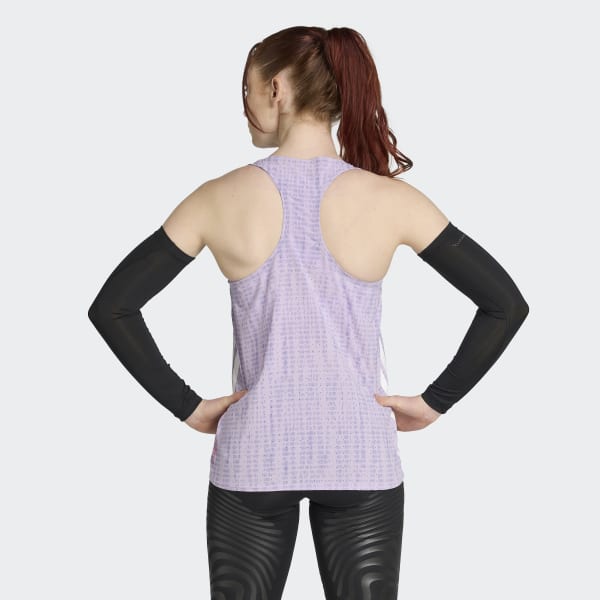 adidas Adizero Running Singlet - Purple | Free Shipping with