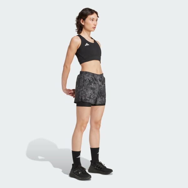 Grau Own The Run Spray Dye 2-In-1 Shorts