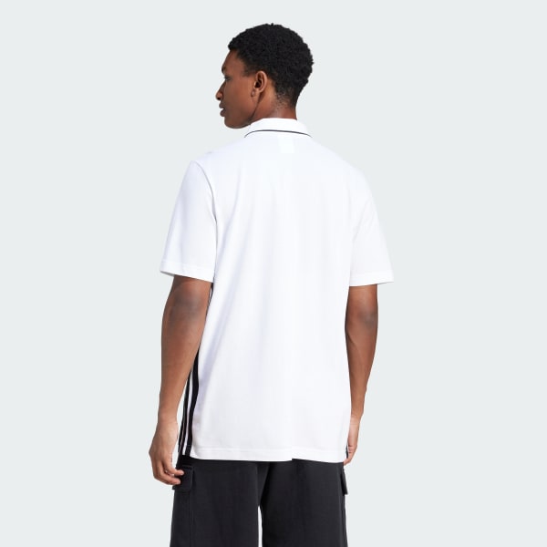 Bianco Polo Essentials 3-Stripes Piqué
