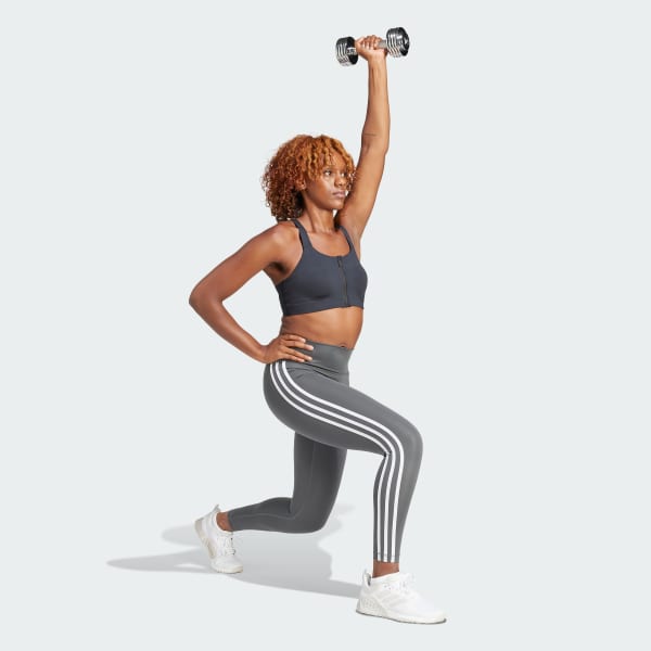 Grey Train Essentials 3-Stripes High-Waisted 7/8 Leggings