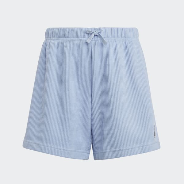 Blu Short Lounge Waffle Knit Loose