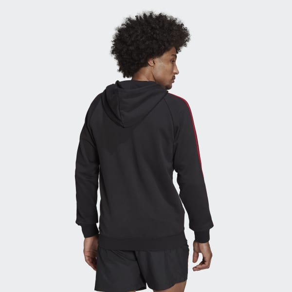 Preto Casaco com Capuz 3-Stripes do Manchester United