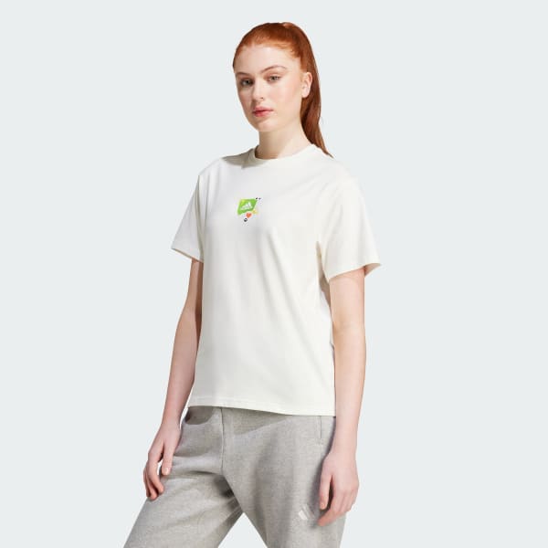 bílá Remoji Graphic T-Shirt