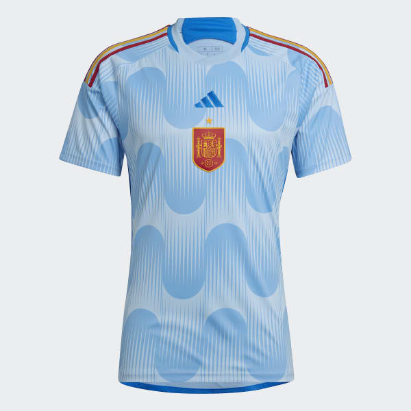 Azul Camiseta Uniforme de Visitante España 22