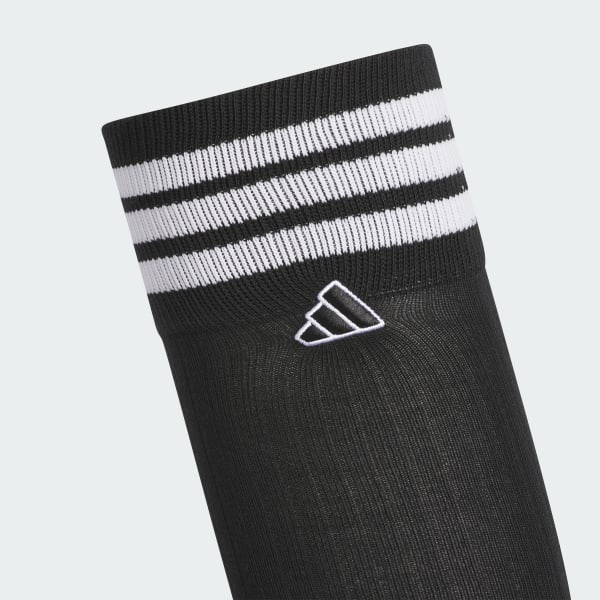 Black 3-Stripes Knee-Hi Socks