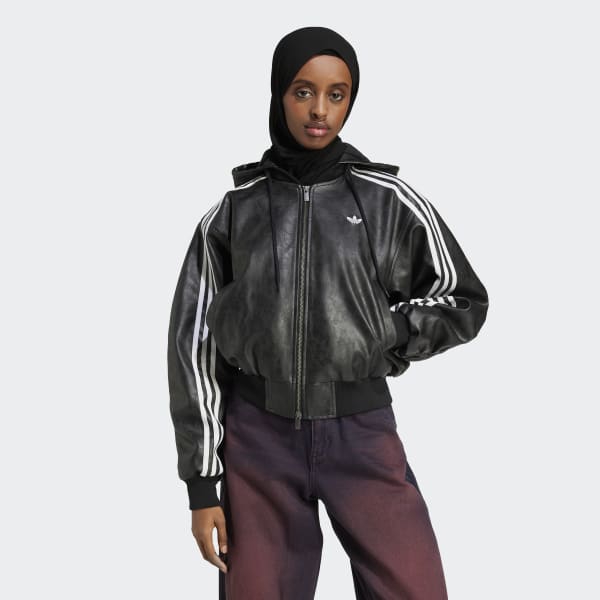 adidas FAUX LTHR JKT - Siyah | adidas Türkiye