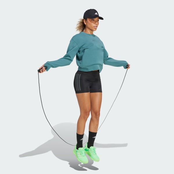 Verde Sudadera Designed-for-Training cuello redondo