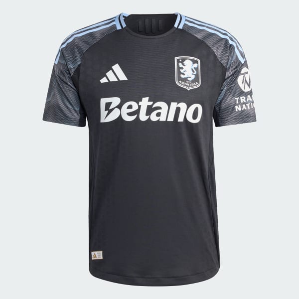 Black Aston Villa FC 25/26 Away Authentic Jersey