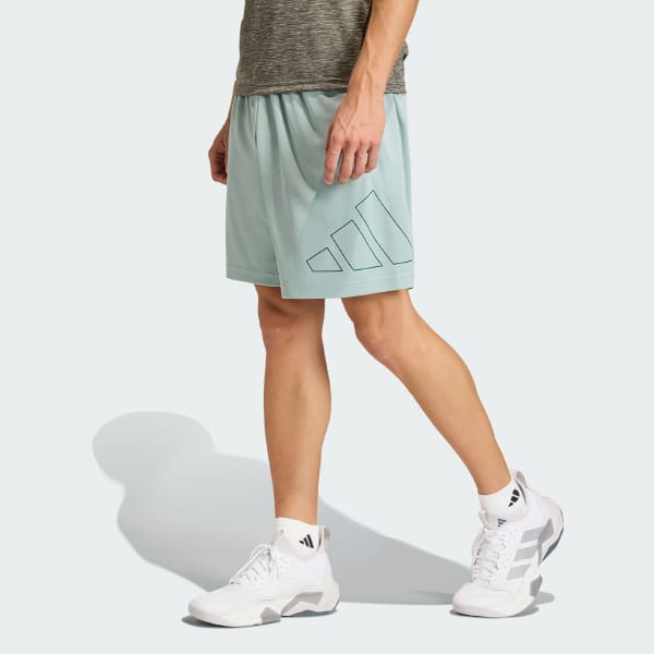 Verde SHORTS PIQUET LOGOTIPO GRANDE WORKOUT ESSENTIALS BASE