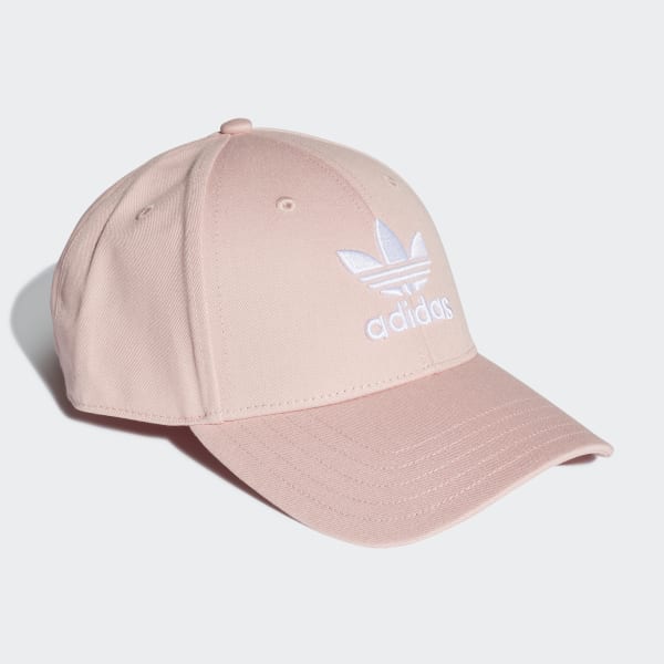 adidas trefoil baseball cap pink