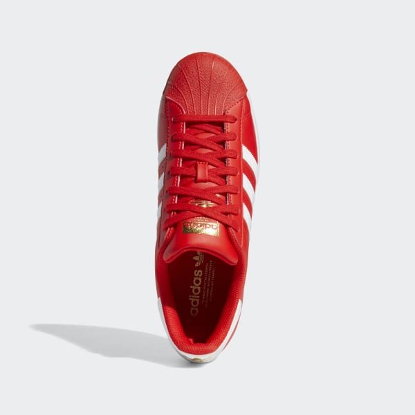 all red shell toe adidas