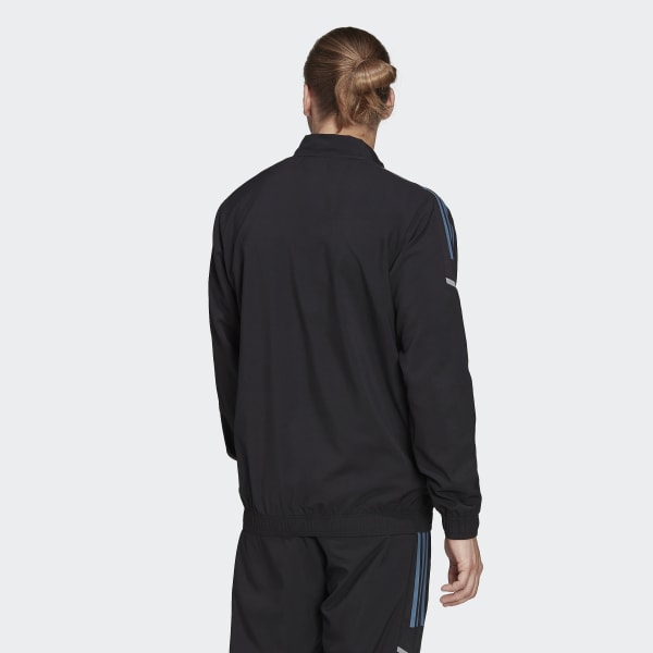 Black All Blacks Rugby Presentation Track Top