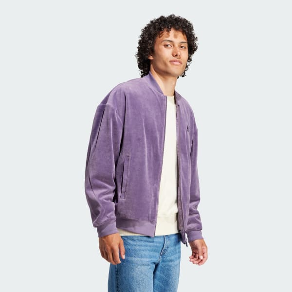 adidas Embossed Reversible Jacket - Purple | adidas Canada