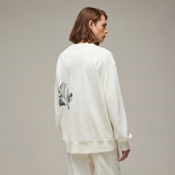 Branco Moletinho Estampado Y-3 Crew