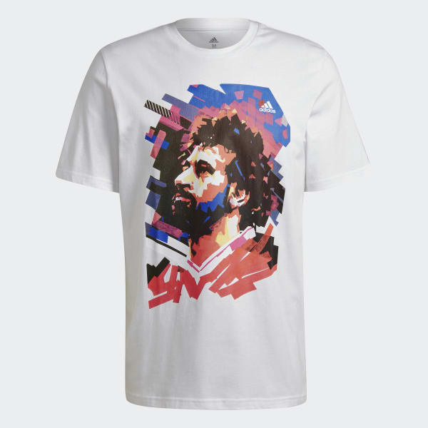 White Salah Football Graphic Tee TO653