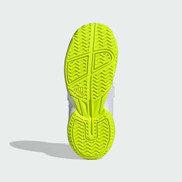 Blanco Calzado de tenis Courtflash con cierre por contacto para niños