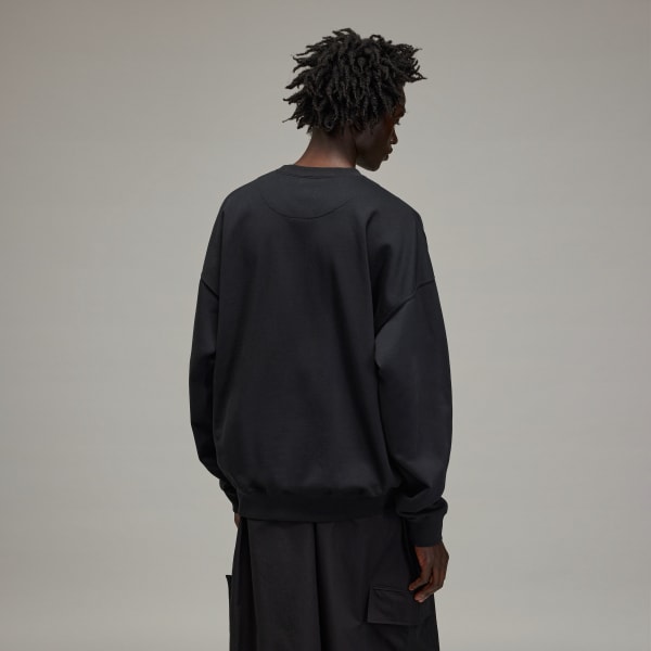 Black Y-3 French Terry Crew Sweater