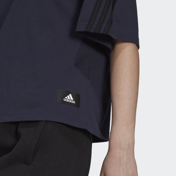 Blue adidas Sportswear Future Icons 3-Stripes Tee M1090