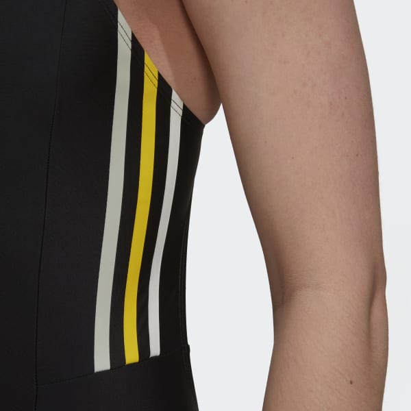 Czerń Mid 3-Stripes Swimsuit MLZ29