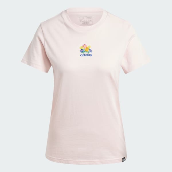 ruzová Soft Side Mini Graphic T-Shirt