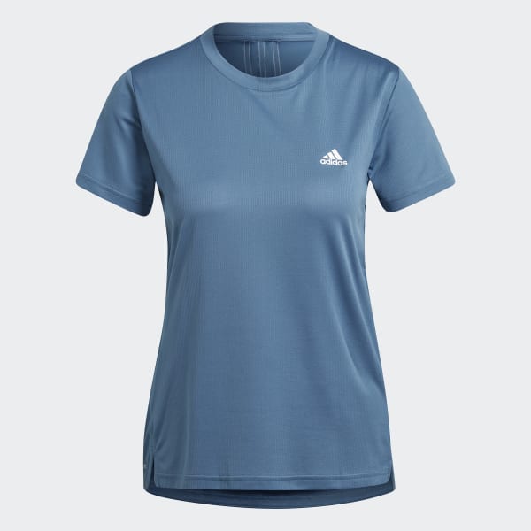 Blue AEROREADY Designed 2 Move 3-Stripes Sport T-Shirt