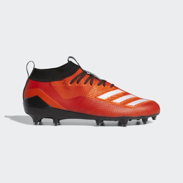 orange and black adidas cleats