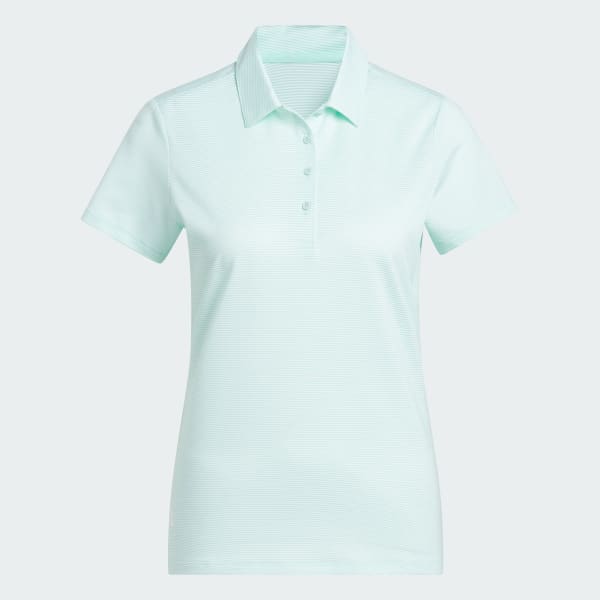 สีเทอร์คอยส์ เสื้อโปโลแขนสั้น Ottoman สำหรับผู้หญิง