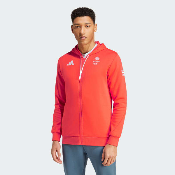 Bright orange adidas hoodie sales
