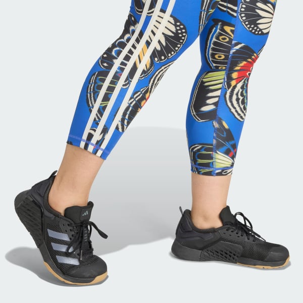 adidas x FARM 7/8 Leggings (Plus Size) - Blue | Free