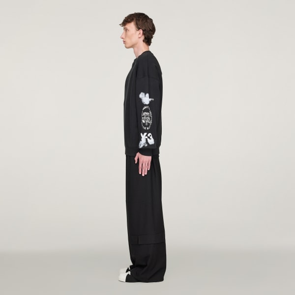 アディダス Y-3 Graphic Crew Sweater - ブラック | アディダス