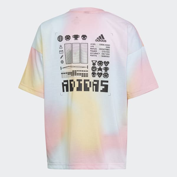 ruzová ARKD3 Allover Print T-Shirt MKI24